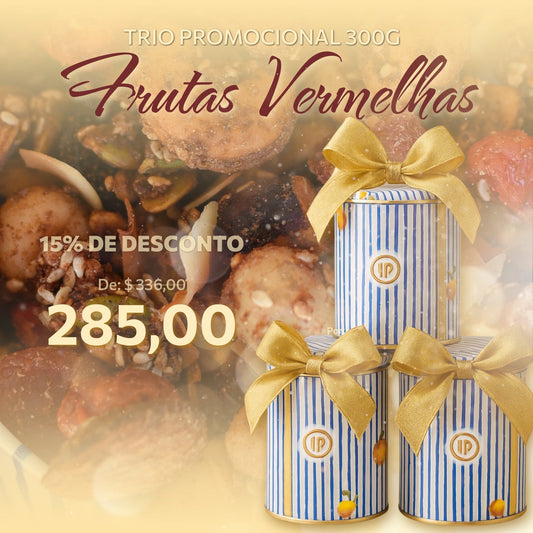 Trio 300g -  Granola Frutas Vermelhas